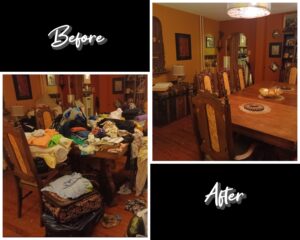 Declutter and organize rooms to bring comfort into your home.