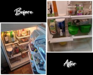 Refrigerator clean and organized like new