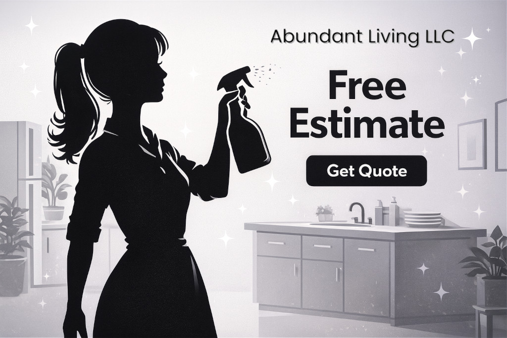 Cleaning kitchen free estimate hero